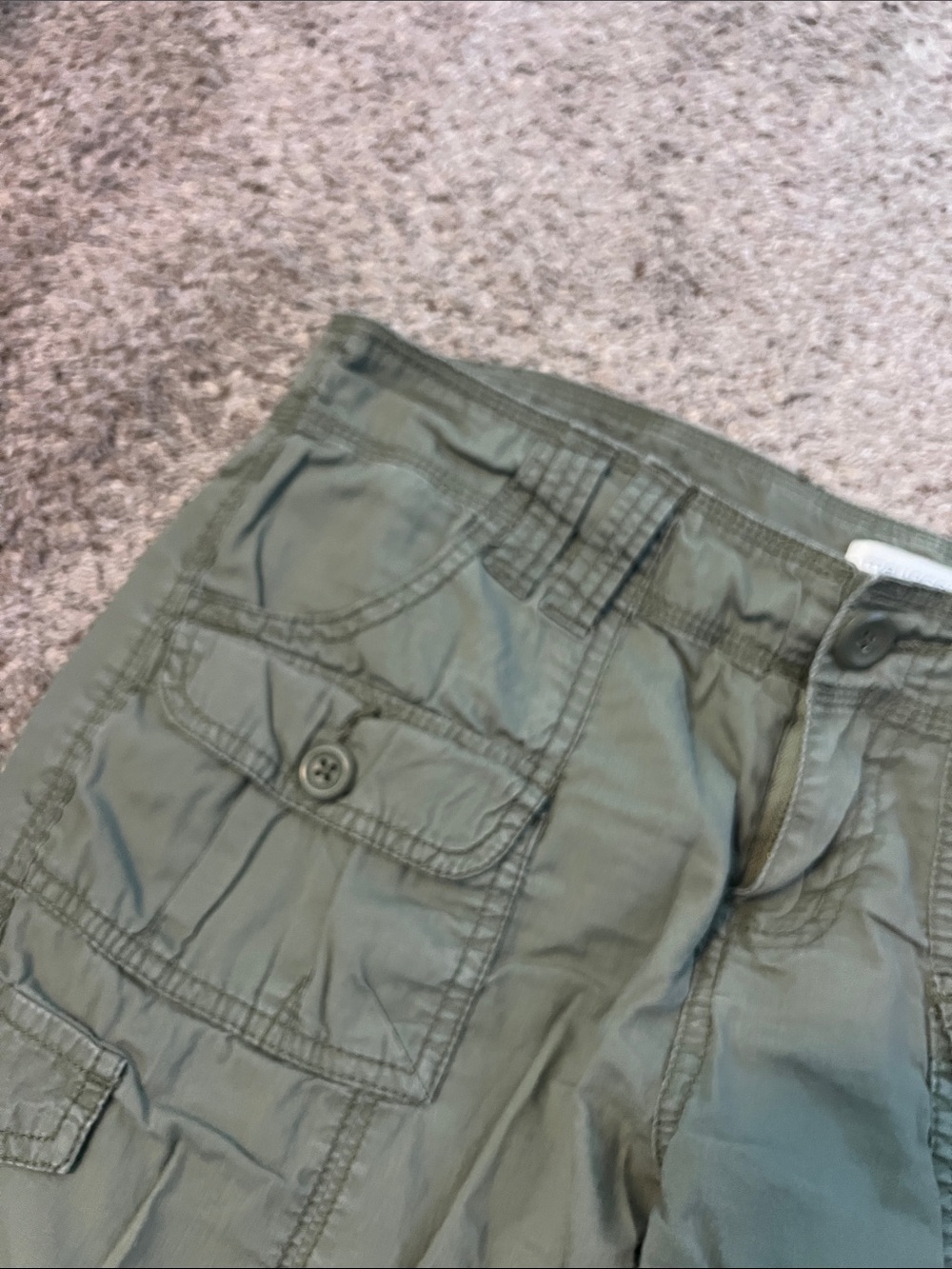 Maurices Olive Green Cargo Pants with Patch Details - Picture 3 of 8